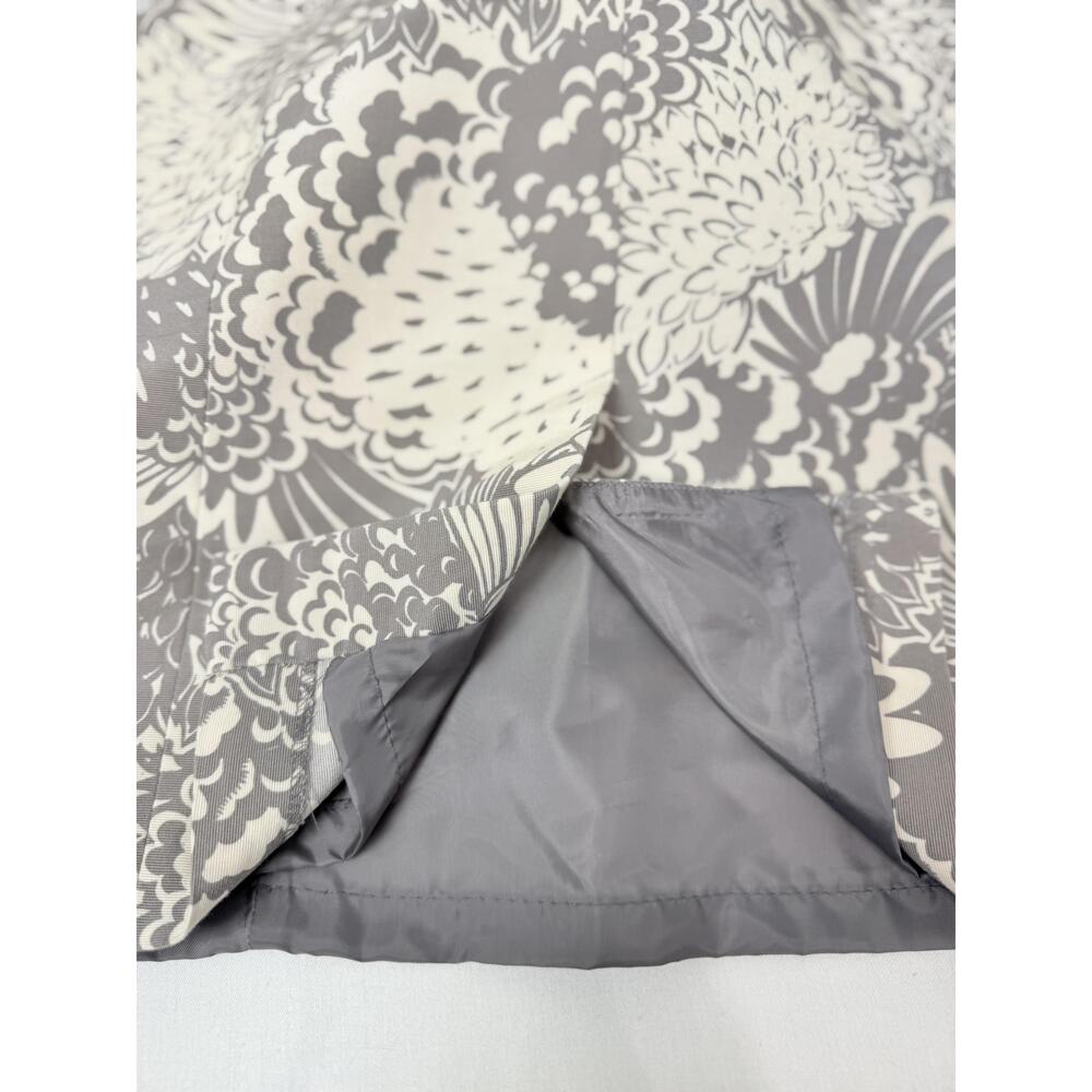 Halogen Womens Floral Pattern Grey Square  Neck Knee Length Sleeveless Dress 10 - Picture 6 of 8
